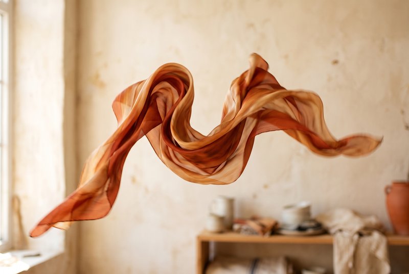 Traces de couleur sur papier brut