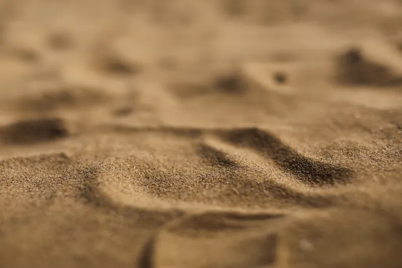 Sand grain in the light