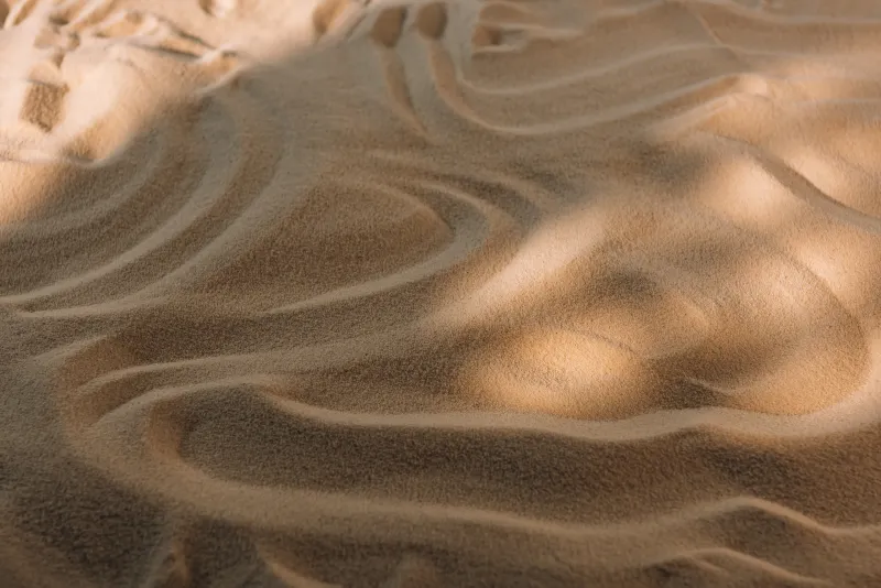Sand drawn by the wind