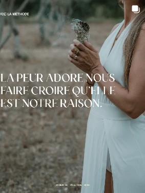 « La peur adore nous faire croire qu'elle est notre raison »
