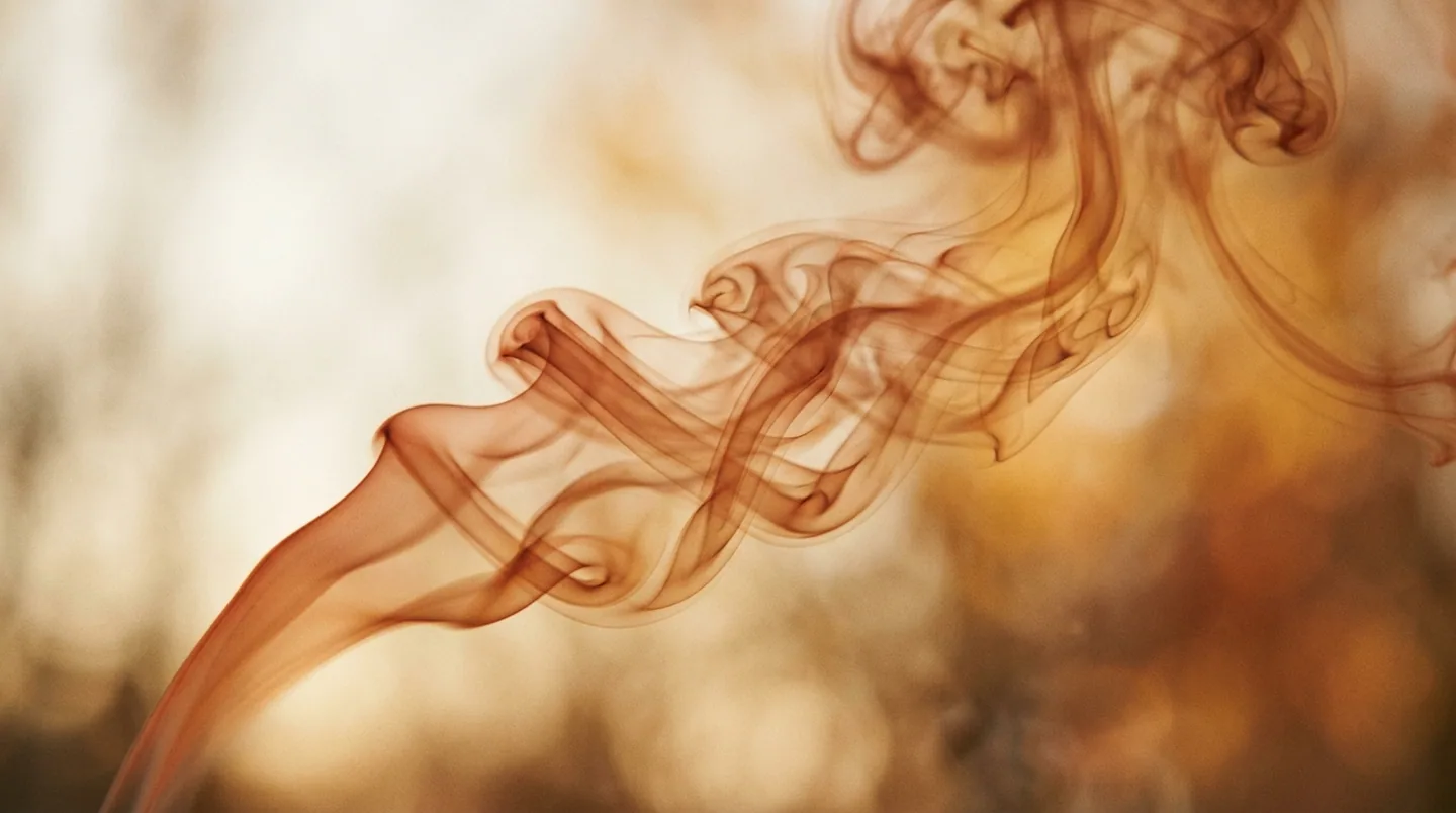 Soft smoke unwinding in warm air